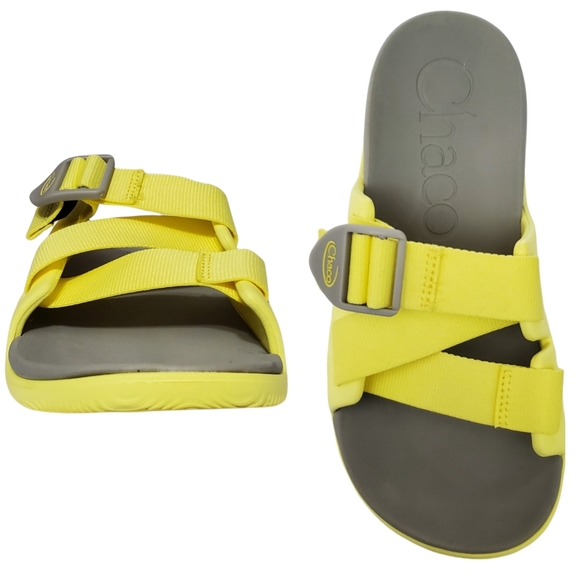 NWT Chaco chillos z straps slide sandals limelight yellow outdoor waterproof - Picture 1 of 14